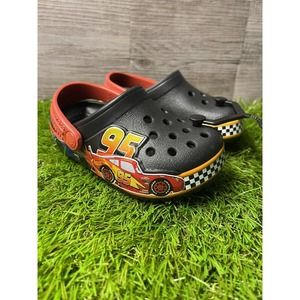 Crocs Boys' Fun Lab Disney Pixar Cars Black Clog Sandals - Size Toddler C7